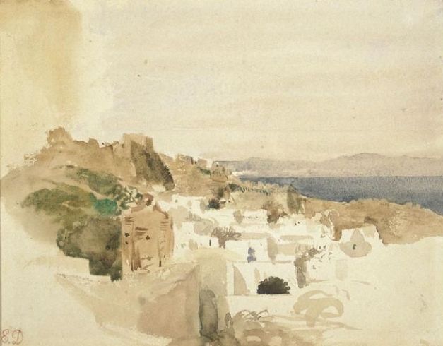 Aguarela de Eugene Delacroix