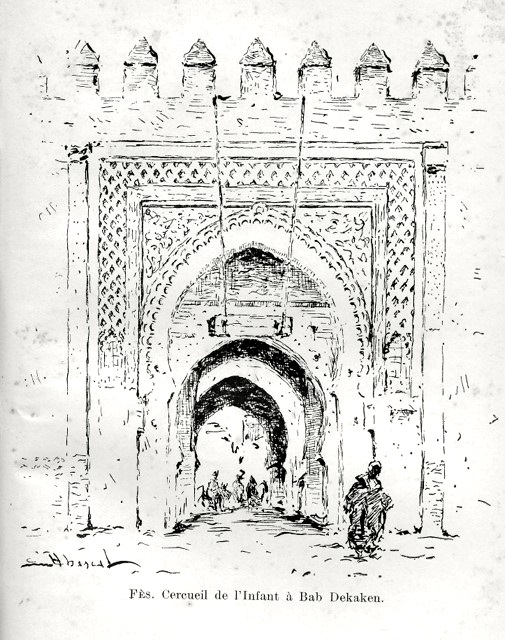 O ataúde de D. Fernando na Bab Dekekena