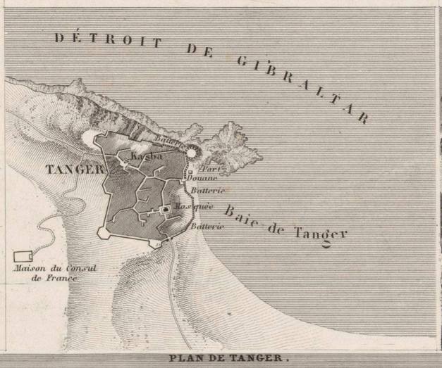 1844 Plan de Tanger